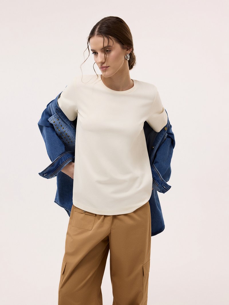 Базовая футболка из вискозы