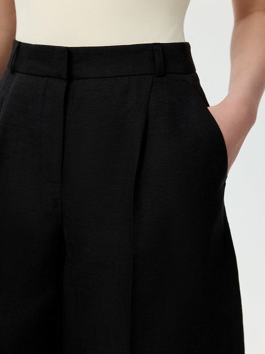 Шорты из тенселя и льна: фото №5