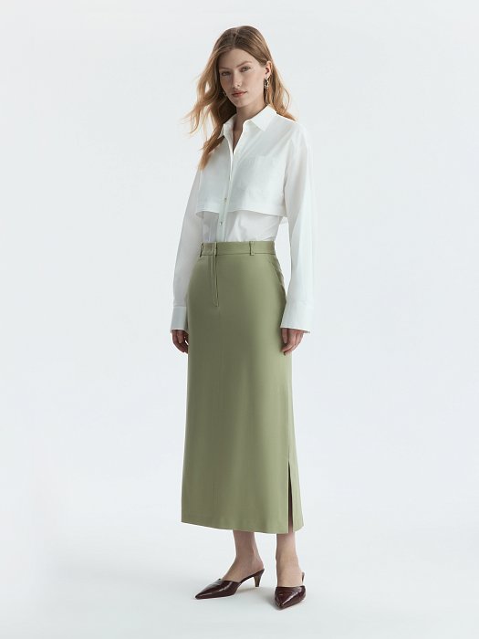 Прямая юбка из вискозы: фото №6