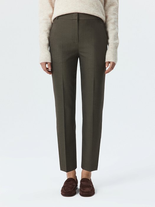 Зауженные укороченные брюки (Р158): фото №2
