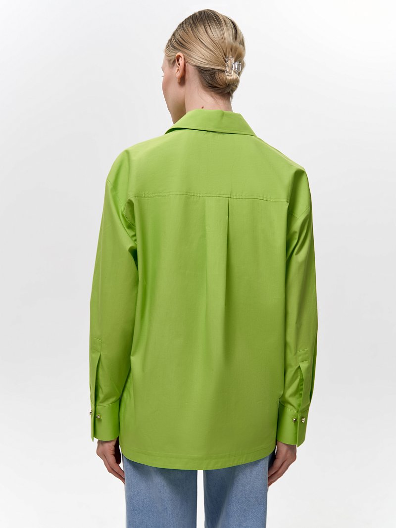 Рубашка с асимметричным низом