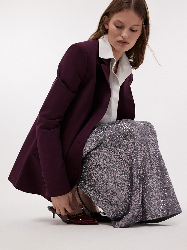 Юбка-макси в пайетках