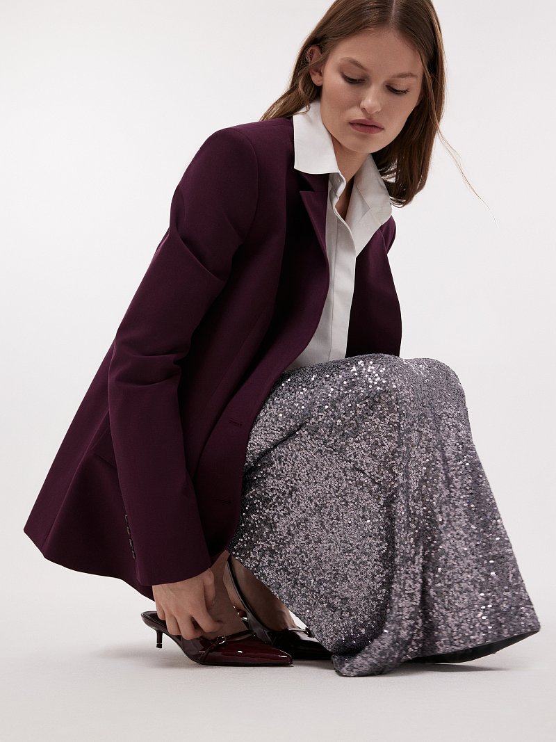 Юбка-макси в пайетках