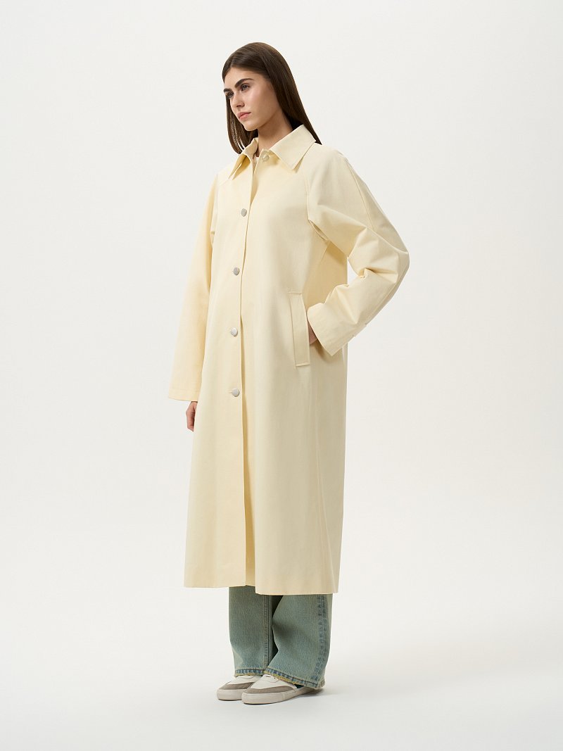 Прямой плащ из хлопка