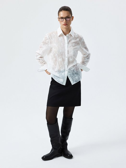 Рубашка из лиоцелла с вышивкой: фото №2