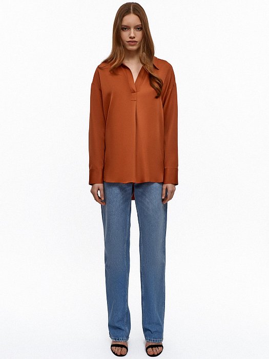 Свободная блуза из вискозы: фото №3