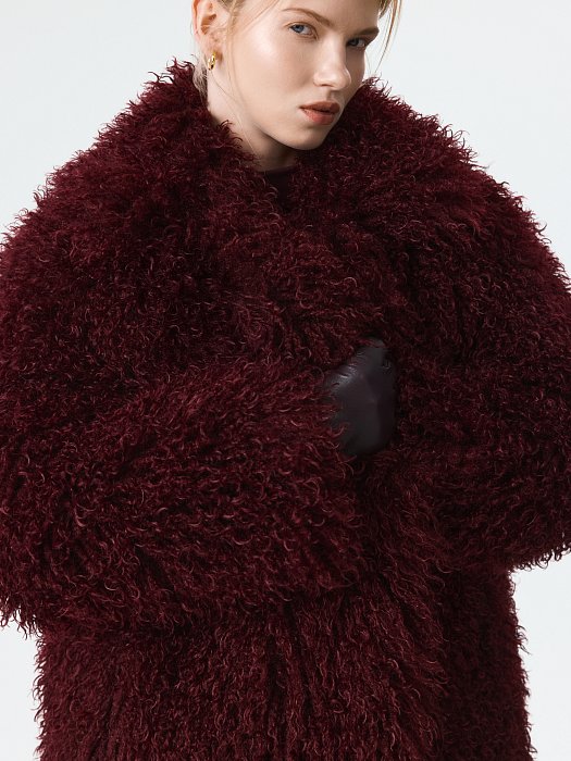 Утепленная шуба из искусственного меха: фото №4