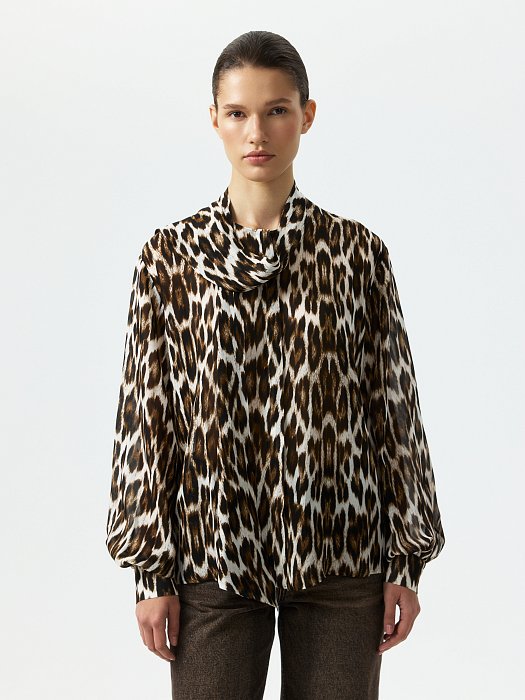 Блуза со съемным бантом: фото №4