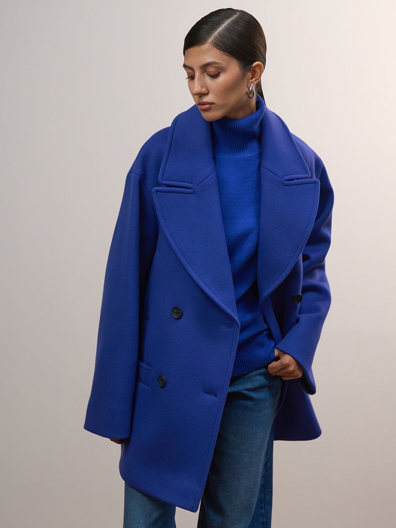 Пальто оверсайз шерстяное