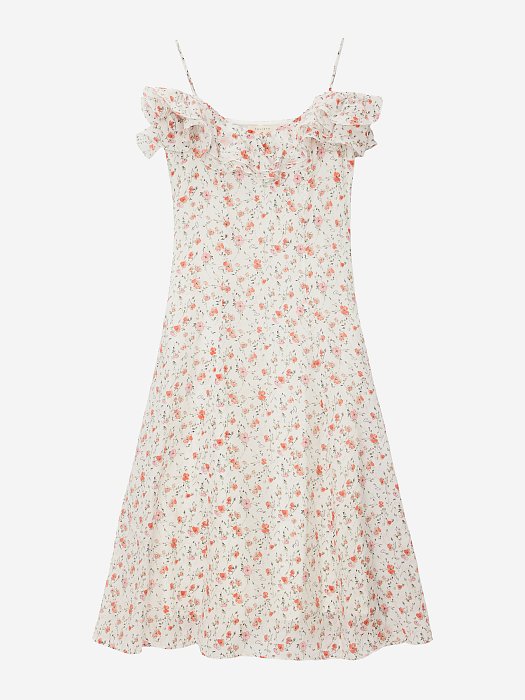 Платье из лиоцелла с цветами: фото №5