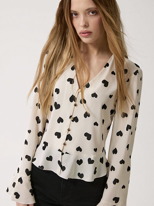 Блуза с сердечками: фото №3
