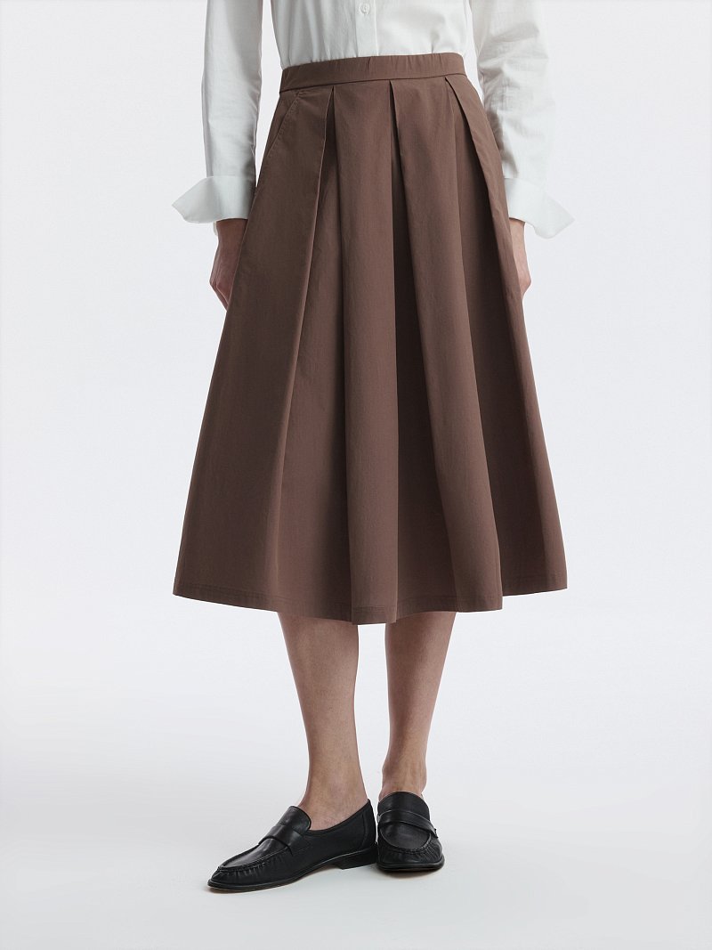 Юбка в складку из хлопка