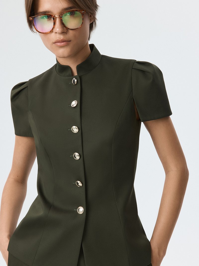 Жакет с короткими рукавами