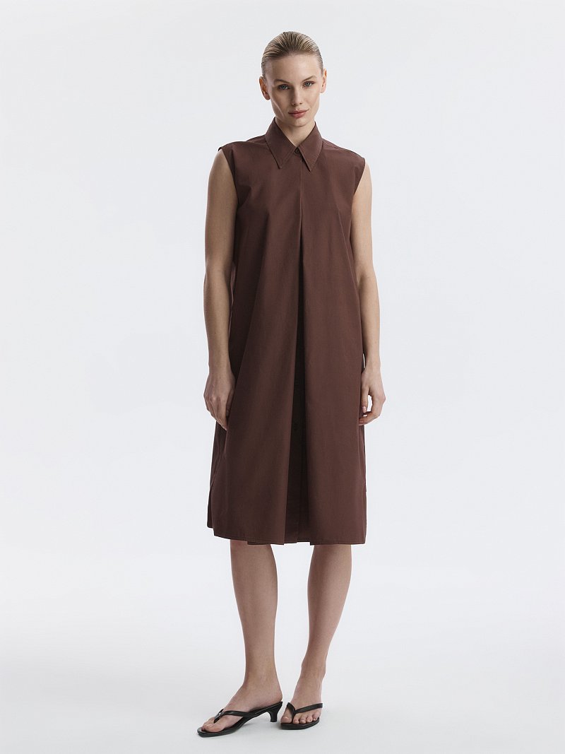 Платье-миди из 100% хлопка