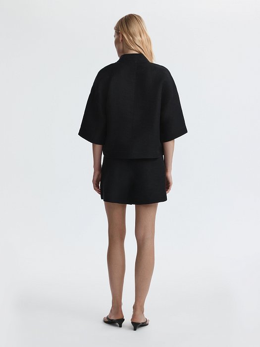 Льняной костюм с шортами: фото №5