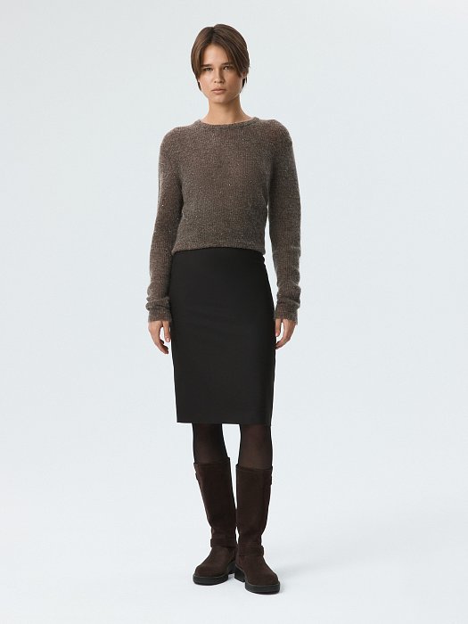 Зауженная юбка-миди: фото №2