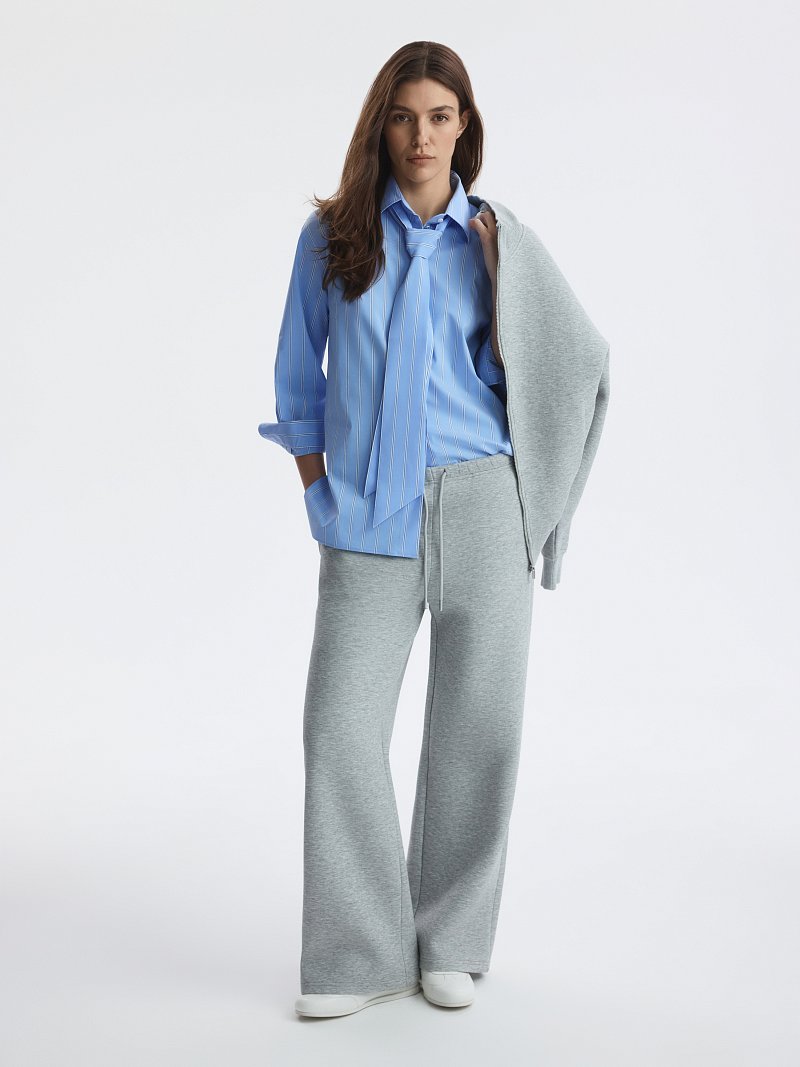 Рубашка из хлопка с галстуком