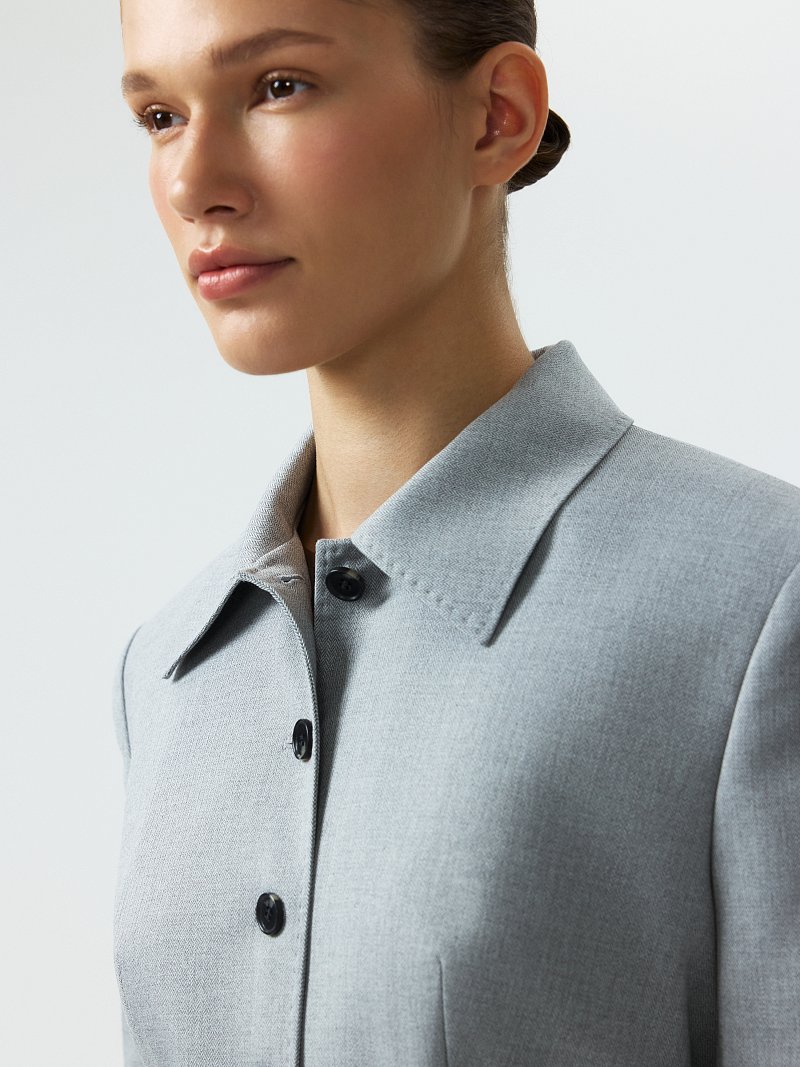 Жакет с отложным воротником