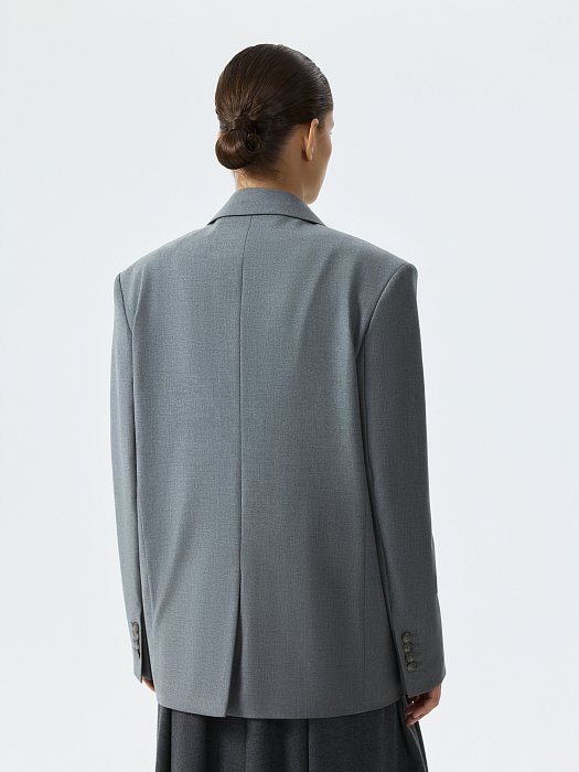 Жакет оверсайз с накладными карманами: фото №4