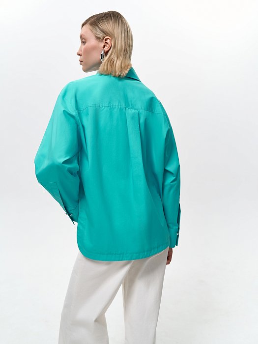 Рубашка с асимметричным низом: фото №2