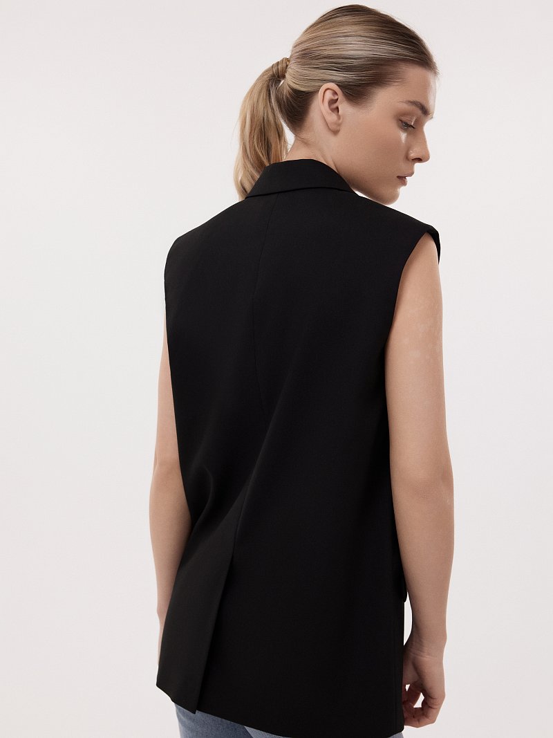 Прямой жилет оверсайз