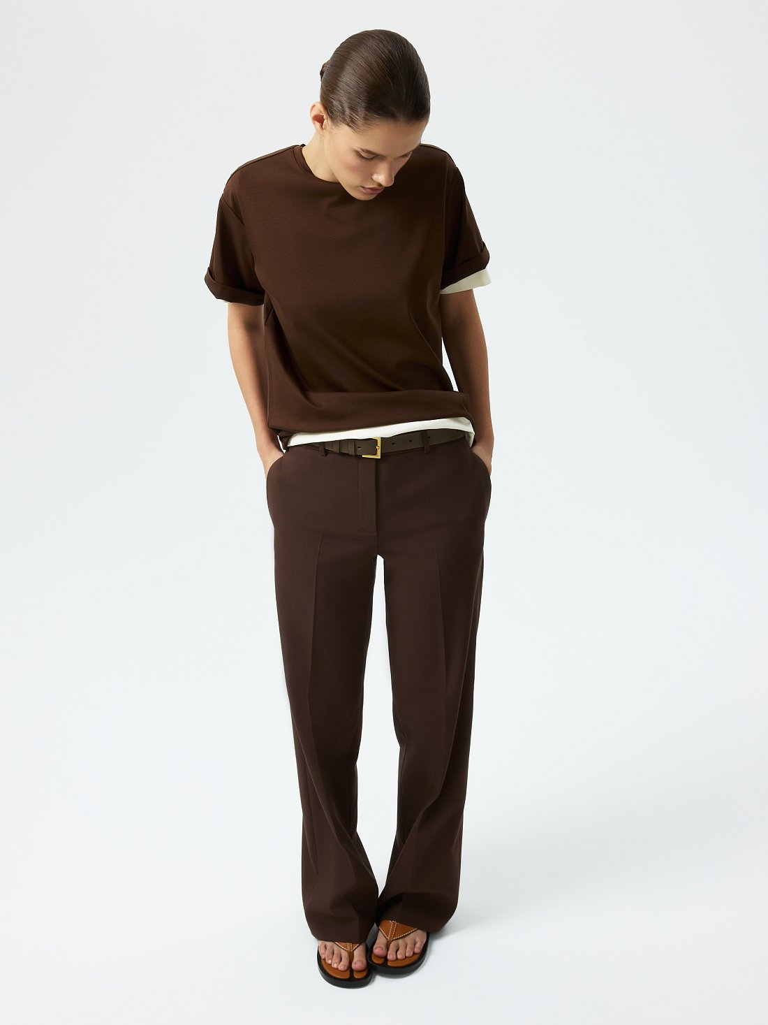 Брюки прямого кроя: фото №1