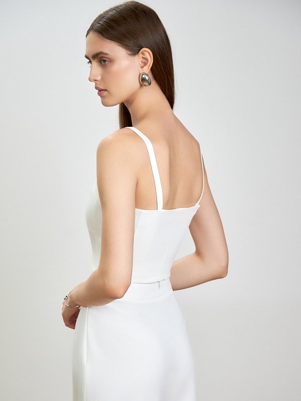 Кроп-топ со съемными бретелями