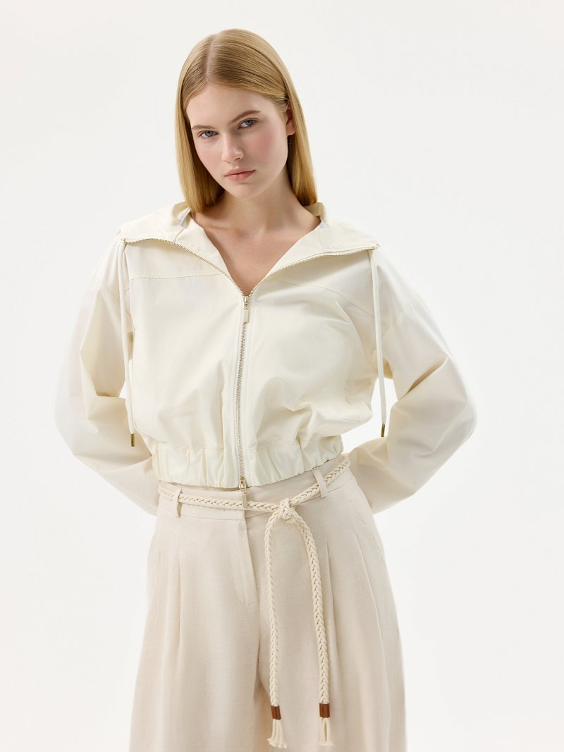 Укороченная куртка из хлопка