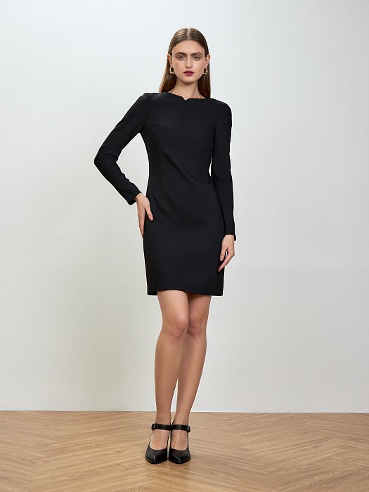 Платье-мини с длинными рукавами: фото №2