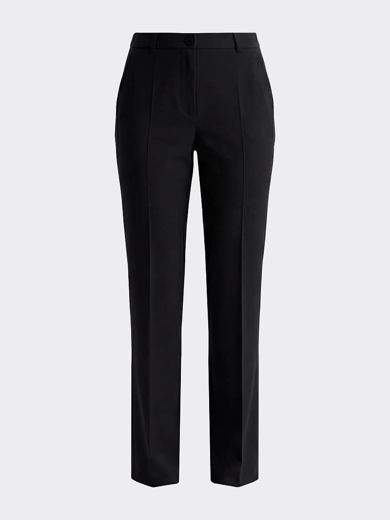 Расклешенные брюки из трикотажа