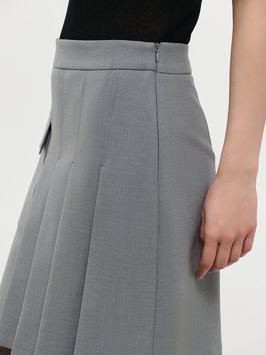 Расклешенная юбка со складками: фото №4