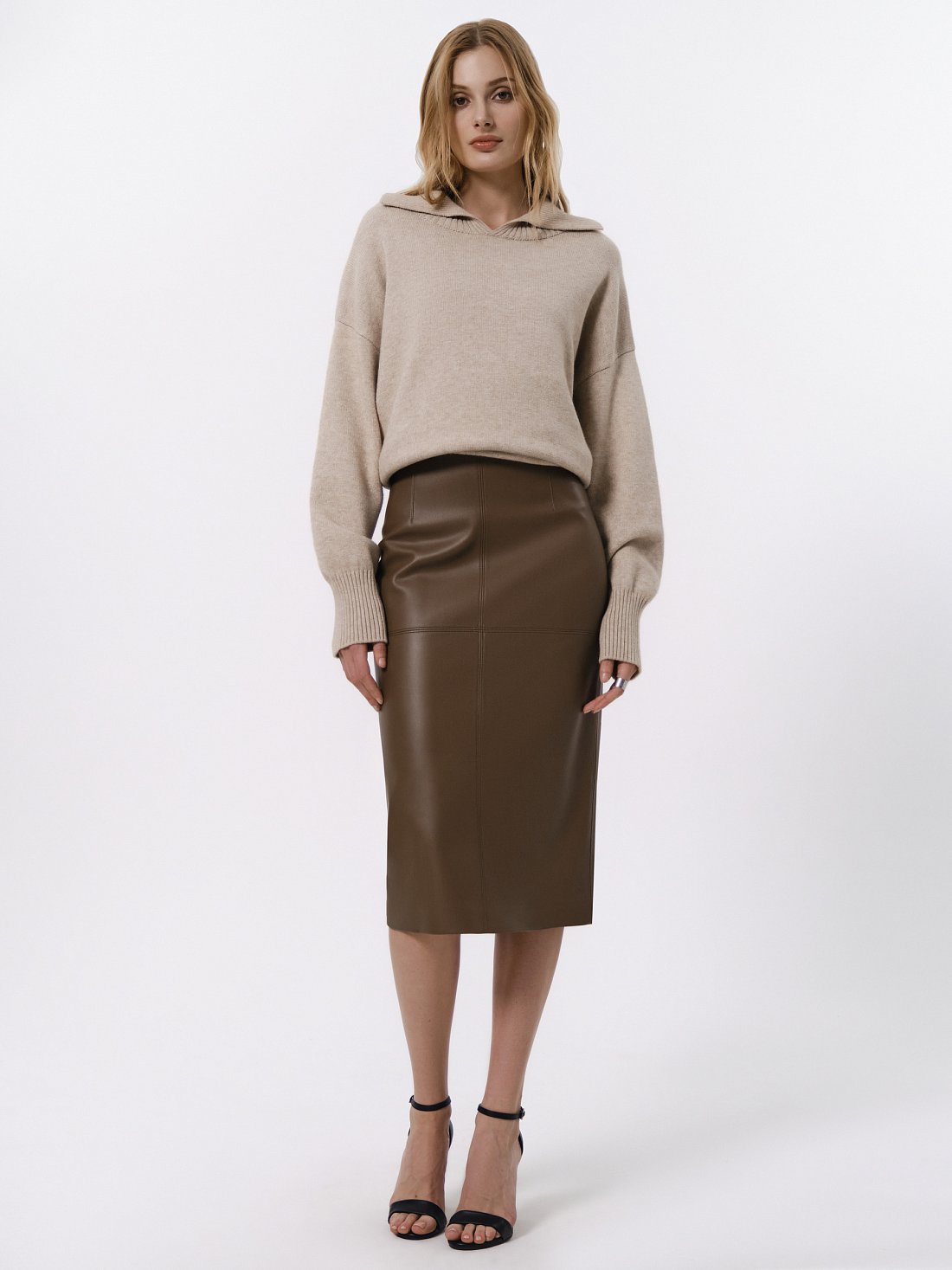 Юбка-карандаш из экокожи : фото №1