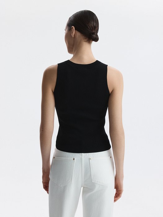 Укороченный топ из вискозы: фото №5