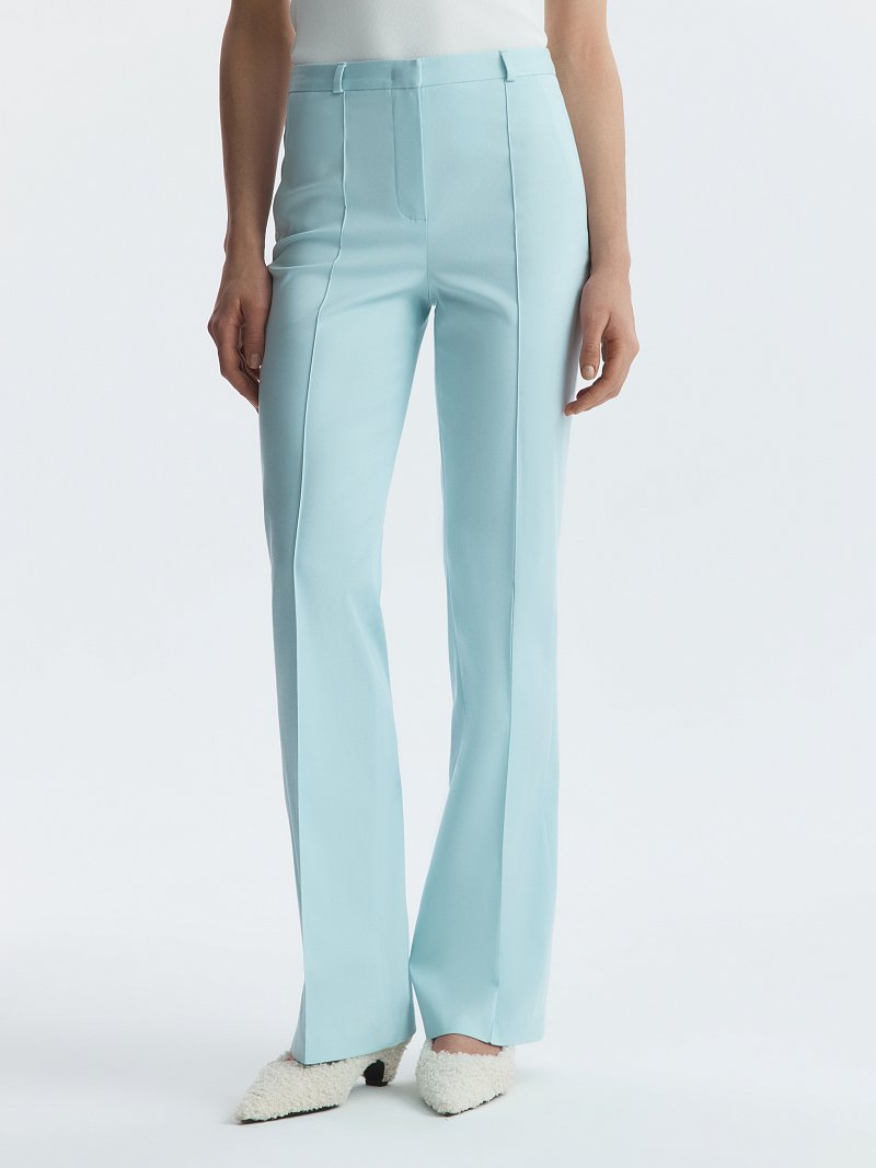 Расклешенные брюки из хлопка (Р158)