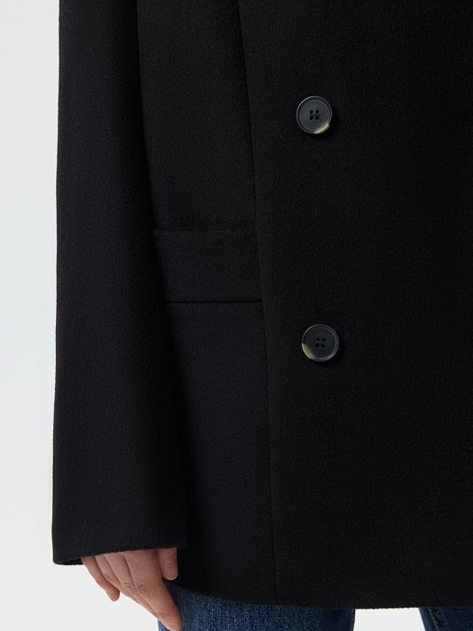 Полупальто из шерсти и кашемира (Р158): фото №3