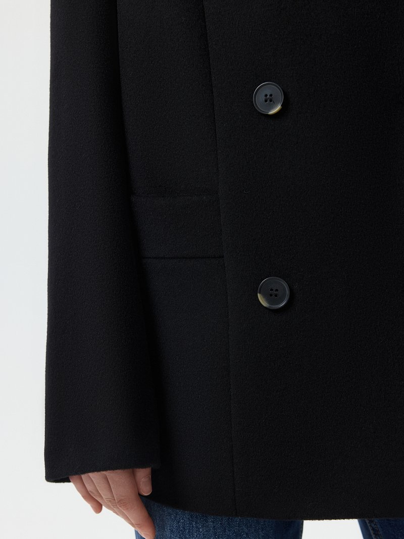 Полупальто из шерсти и кашемира (Р158)