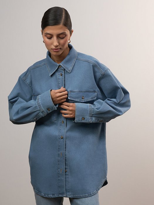 Джинсовая рубашка: фото №7