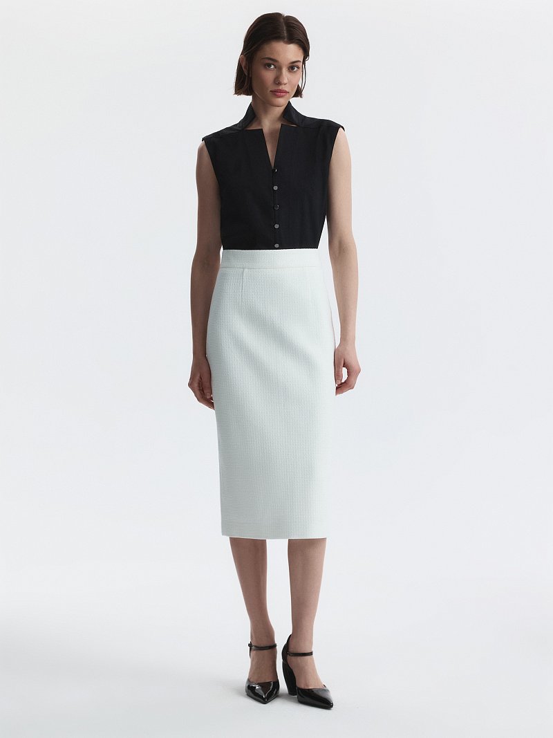Юбка-карандаш из твида