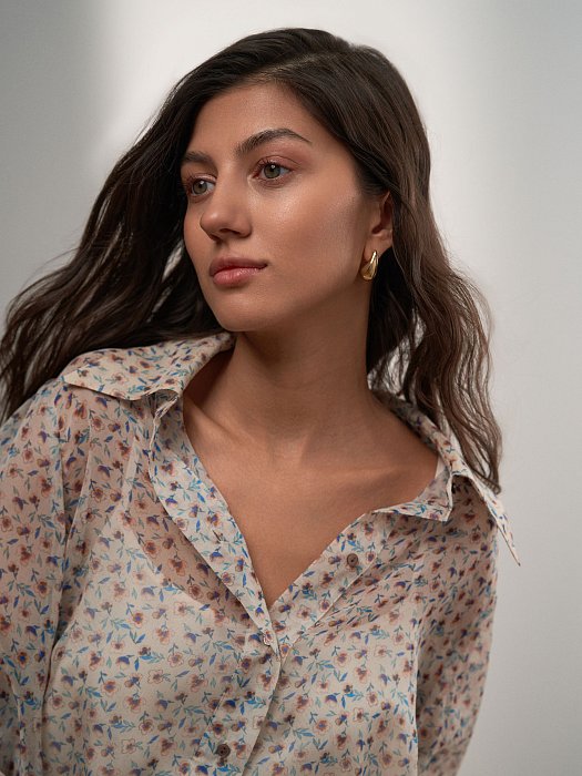 Блуза из шифона с принтом: фото №5