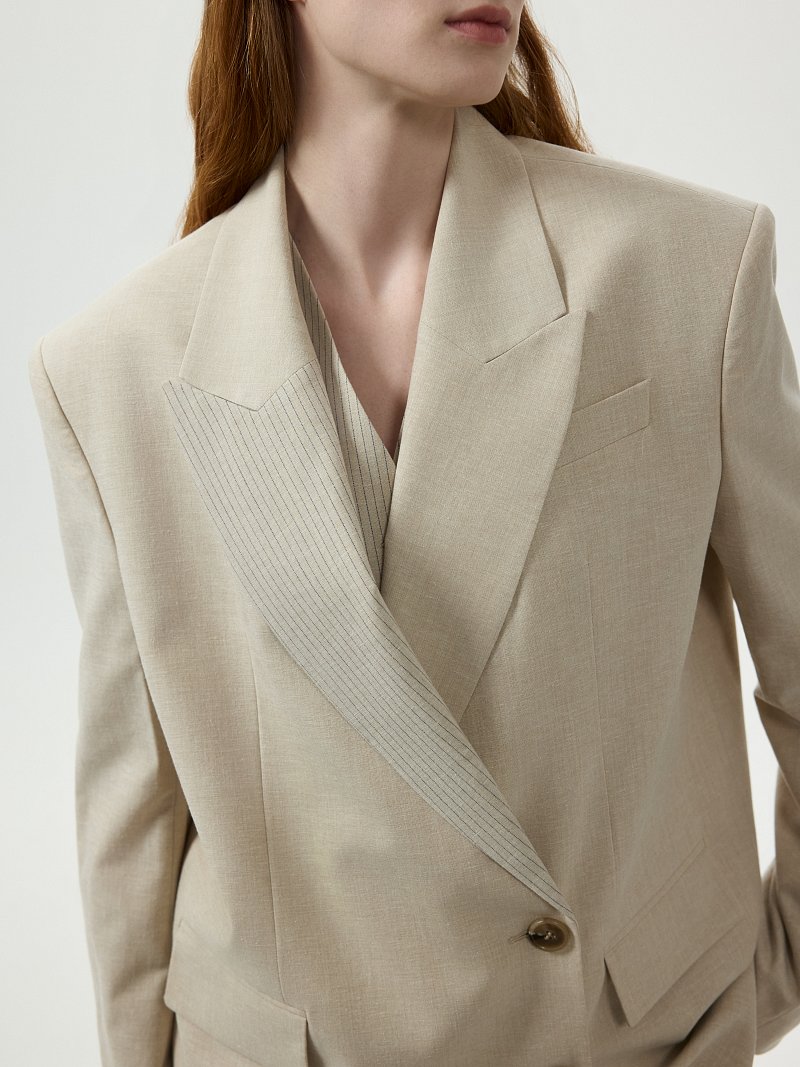 Жакет со льном 