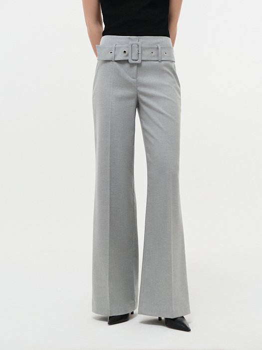 Расклешенные брюки с ремнем : фото №2