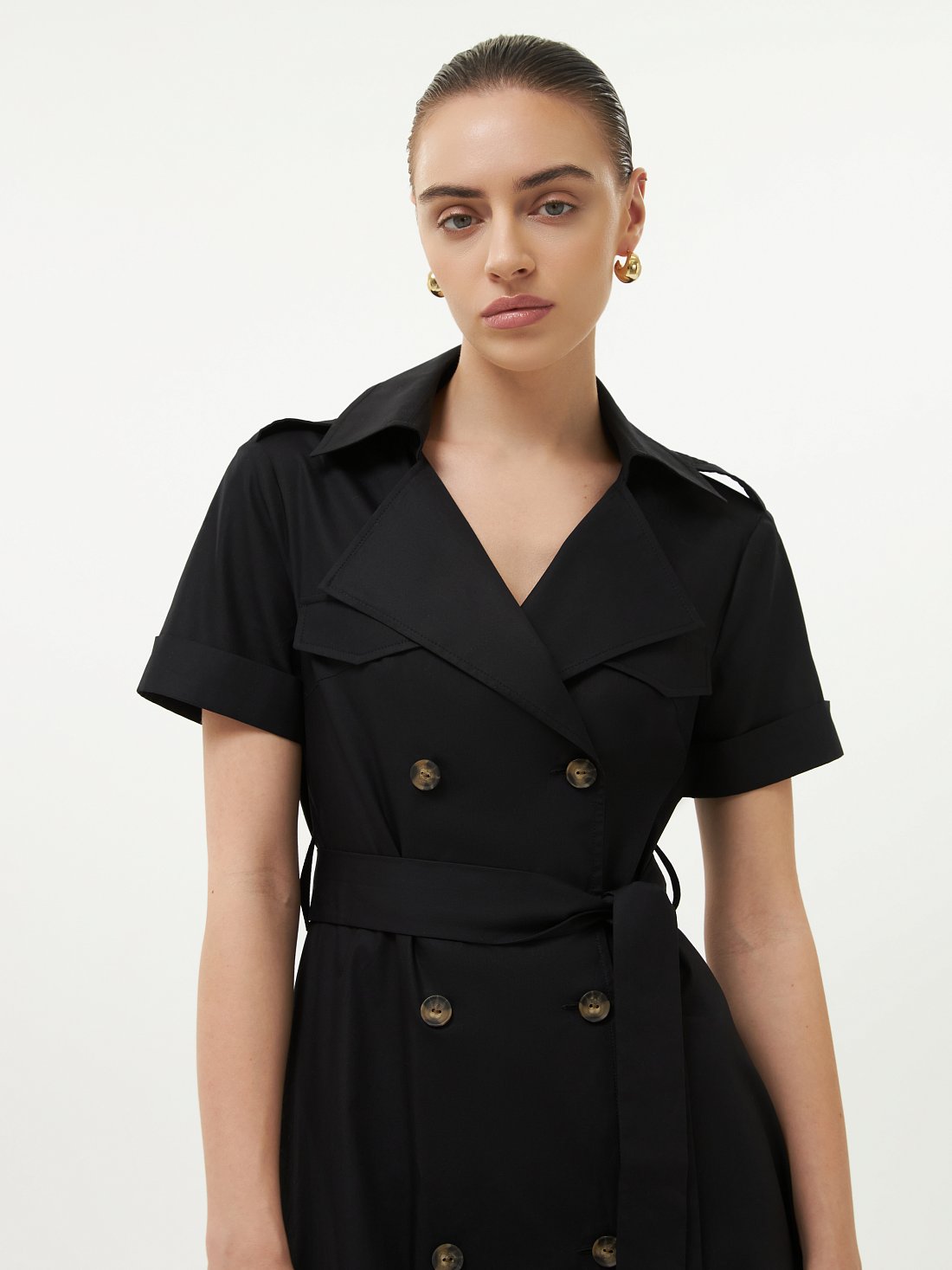 Платье-сафари из хлопка: фото №1