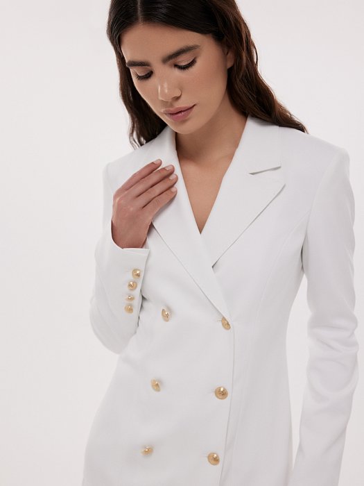 Платье-жакет со складками: фото №3