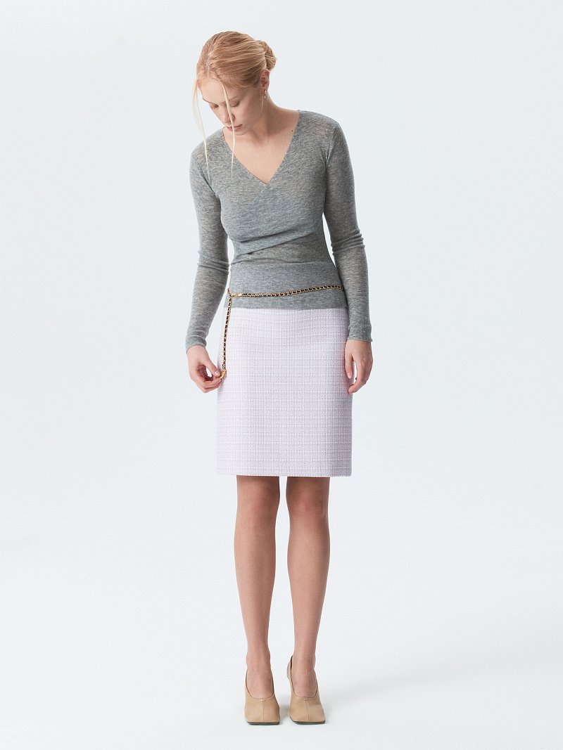 Мини-юбка из твида