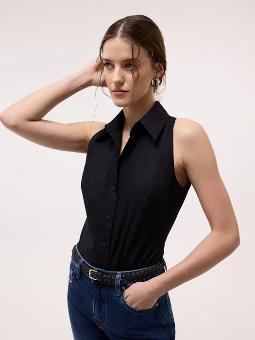 Боди-рубашка без рукавов: фото №2