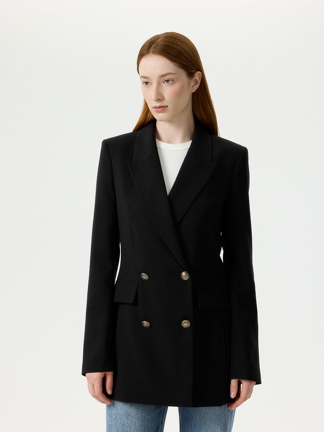 Приталенный жакет из лиоцелла (Р158): фото №1