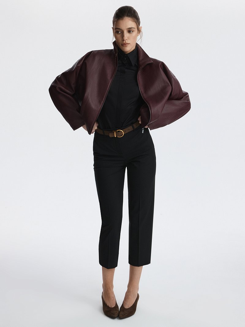 Куртка из экокожи на молнии