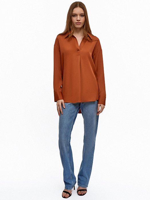 Свободная блуза из вискозы: фото №2