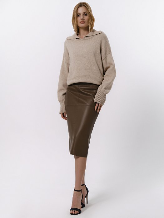 Юбка-карандаш из экокожи : фото №2