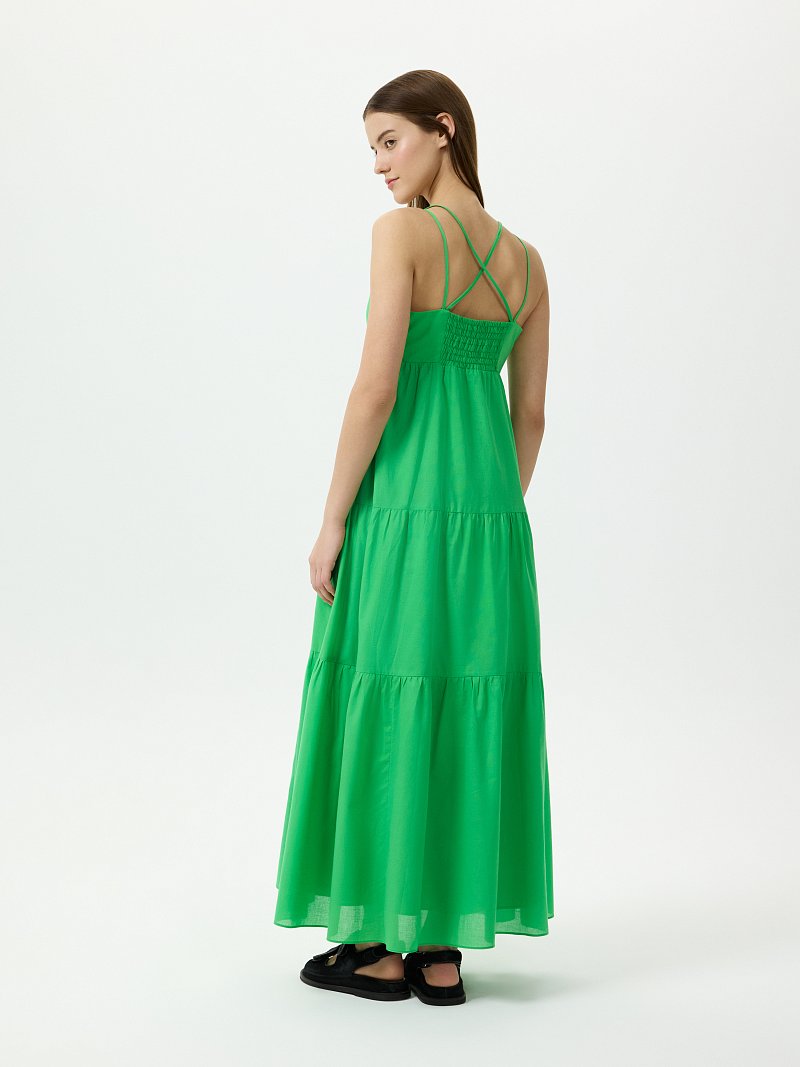 Ярусный сарафан из хлопка